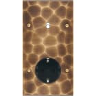 MODELEC - Façade Fascination Laiton Onde Double Verticale B1 PCK Vis