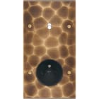 MODELEC - Façade Fascination Laiton Onde Double Verticale B1 PC à Vis