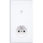 MODELEC - Façade Hitera Blanc Soft Double Verticale B1 Pc
