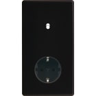 MODELEC - Façade Hitera Noir Soft Touch Double Verticale B1 Pck