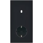 MODELEC - Façade Désir Noir Mat Double Verticale B1 Pck