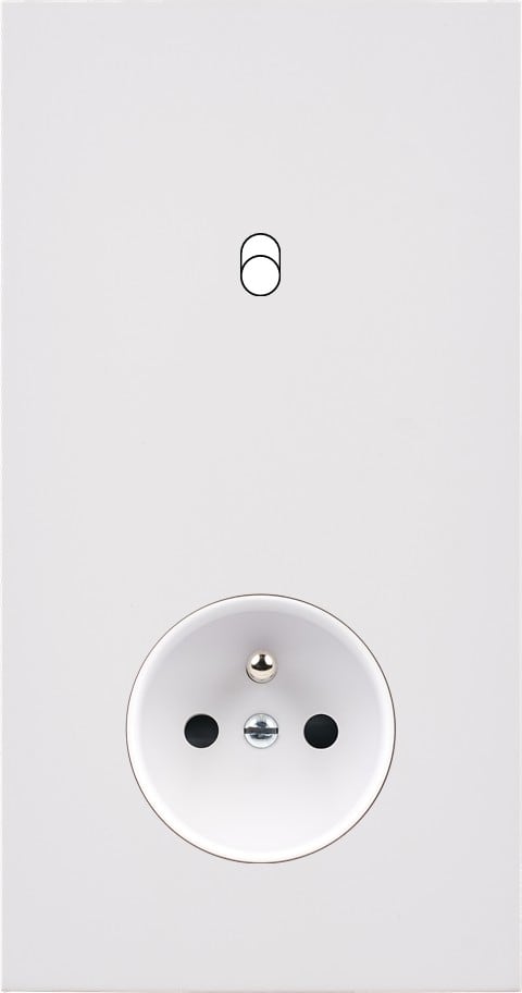 MODELEC - Façade Désir Blanc Mat Double Verticale B1 Pc