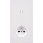 MODELEC - Façade Désir Blanc Mat Double Verticale B1 Pc