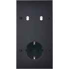 MODELEC - Façade Confidence Laiton Noir Mat Double Verticale B2 PCK Vis