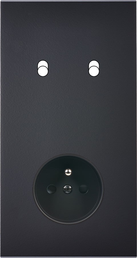 MODELEC - Façade Confidence Laiton Noir Double Verticale B2 Pc
