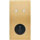 MODELEC - Façade Confidence Laiton Brosse Double Verticale B2 Pc