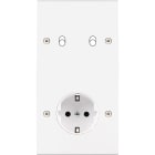 MODELEC - Façade Confidence Laiton Blanc Double Verticale B2 PCK Vis