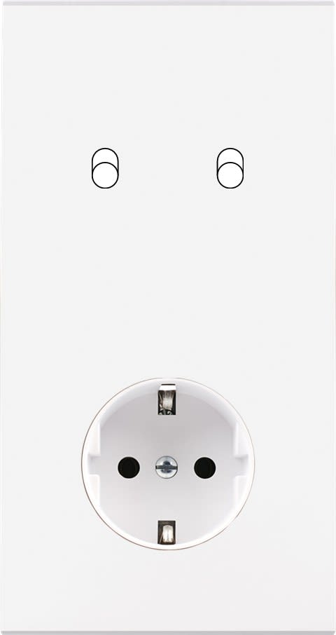 MODELEC - Façade Confidence Laiton Blanc Double Verticale B2 PCK Magnetique