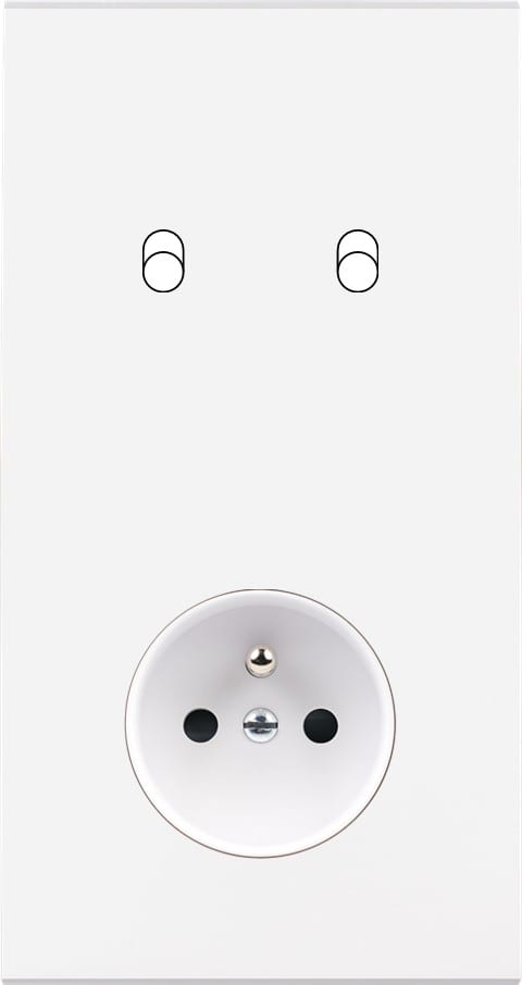 MODELEC - Façade Confidence Laiton Blanc Double Verticale B2 Pc