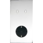 MODELEC - Façade Confidence Laiton Chrome Double Verticale B2 PCK Magnetique