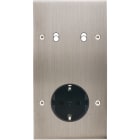 MODELEC - Façade Confidence Laiton Nickel Satine Double Verticale B2 PCK V