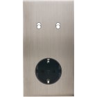 MODELEC - Façade Confidence Laiton Nickel Satine Double Verticale B2 Pck