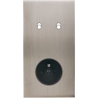 MODELEC - Façade Confidence Laiton Nickel Sat Double Verticale B2 Pc