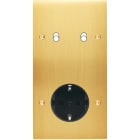 MODELEC - Façade Confidence Laiton Satine Double Verticale B2 PCK Vis