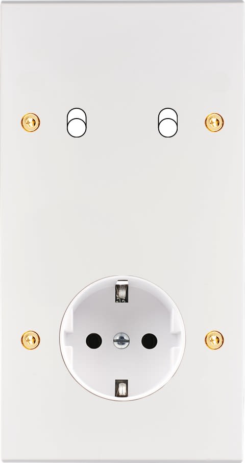 MODELEC - Façade Confidence Laiton Blanc Email Double Verticale B2 PCK V