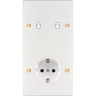 MODELEC - Façade Confidence Laiton Blanc Email Double Verticale B2 PCK V