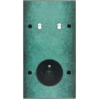 MODELEC - Façade Fascination Laiton Jade Double Verticale B2 PC à Vis