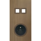 MODELEC - Façade Empreintes VOLUME Vieux Bronze Double Verticale 2 boutons carrés PC M