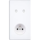 MODELEC - Façade Hitera Blanc Soft Double Verticale B2 Pc