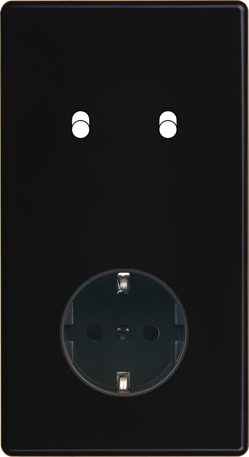 MODELEC - Façade Hitera Noir Soft Touch Double Verticale B2 Pck