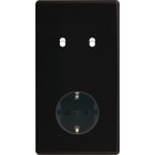 MODELEC - Façade Hitera Noir Soft Touch Double Verticale B2 Pck