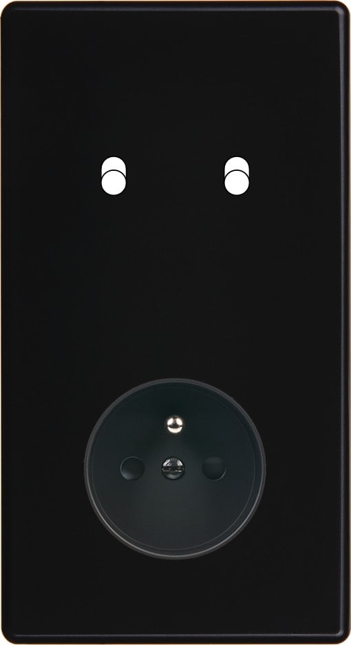 MODELEC - Façade Hitera Noir Soft Double Verticale B2 Pc