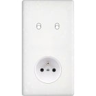 MODELEC - Façade Hitera Terrazzo Blanc Double Verticale B2 Pc