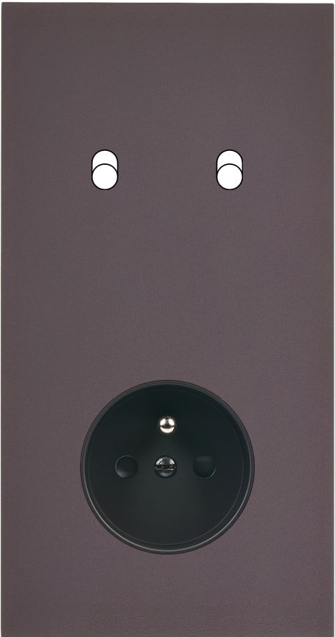 MODELEC - Façade Désir Anthracite Mat Double Verticale B2 Pc