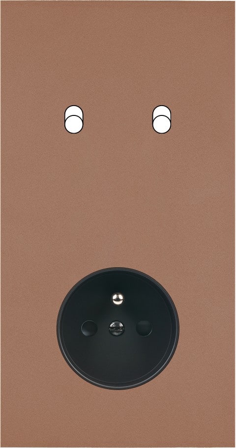 MODELEC - Façade Désir Moka Mat Double Verticale B2 Pc