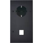 MODELEC - Façade Confidence Laiton Noir Mat Double Verticale PCK M1 Vis