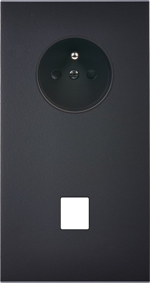 MODELEC - Façade Confidence Laiton Noir Double Verticale PC M1