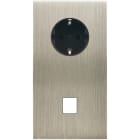 MODELEC - Façade Confidence Laiton Acier Double Verticale PCK M1 Magnetique