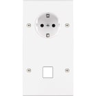 MODELEC - Façade Confidence Laiton Blanc Double Verticale PCK M1 Vis