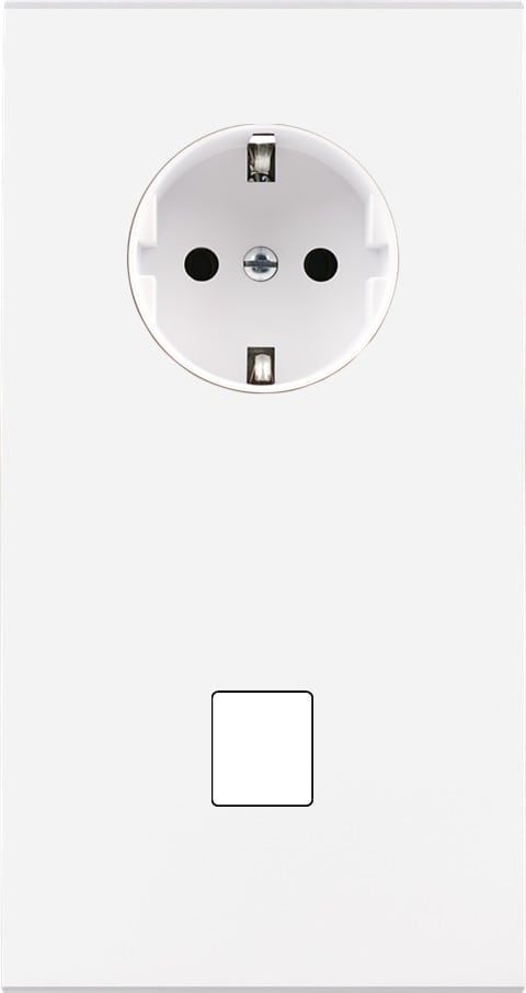MODELEC - Façade Confidence Laiton Blanc Double Verticale PCK M1 Magnetique