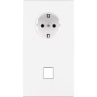 MODELEC - Façade Confidence Laiton Blanc Double Verticale PCK M1 Magnetique
