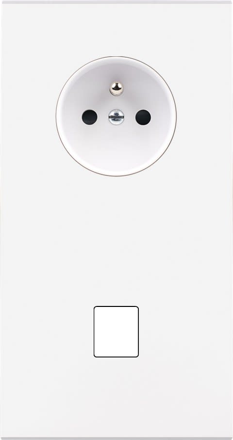 MODELEC - Façade Confidence Laiton Blanc Double Verticale PC M1