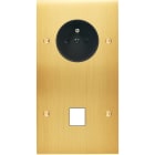 MODELEC - Façade Confidence Laiton Satine Double Verticale PC M1 à Vis