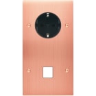 MODELEC - Façade Confidence Laiton Cuivre Satine Double Verticale PCK M1 Vis