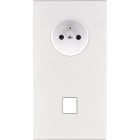 MODELEC - Façade Confidence Laiton Blanc Email Double Verticale PC M1