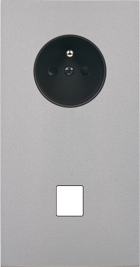 MODELEC - Façade Désir Alu Mat Double Verticale PC 1 Media