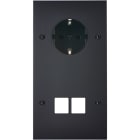 MODELEC - Façade Confidence Laiton Noir Mat Double Verticale PCK M2 Vis