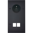MODELEC - Façade Confidence Laiton Noir Mat Double Verticale PC M2 à Vis