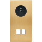 MODELEC - Façade Confidence Laiton Brosse Double Verticale PC M2