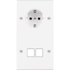 MODELEC - Façade Confidence Laiton Blanc Double Verticale PCK M2 Vis