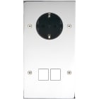 MODELEC - Façade Confidence Laiton Chrome Double Verticale PCK M2 Vis