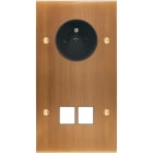 MODELEC - Façade Confidence Laiton Vieux Bronze Double Verticale PC M2 à Vis