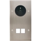 MODELEC - Façade Confidence Laiton Nickel Satine Double Verticale PC M2 à Vis