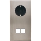 MODELEC - Façade Confidence Laiton Nickel Satine Double Verticale PCK M2