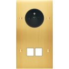 MODELEC - Façade Confidence Laiton Satine Double Verticale PC M2 à Vis