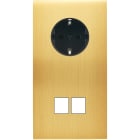 MODELEC - Façade Confidence Laiton Satine Double Verticale PCK M2